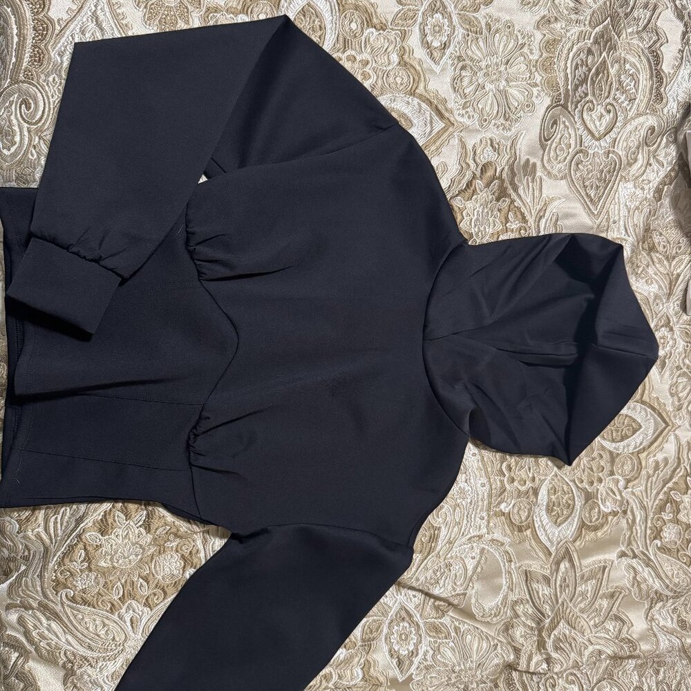 Express Women's Black Pullover Hoodie Nylon Spandex NWT